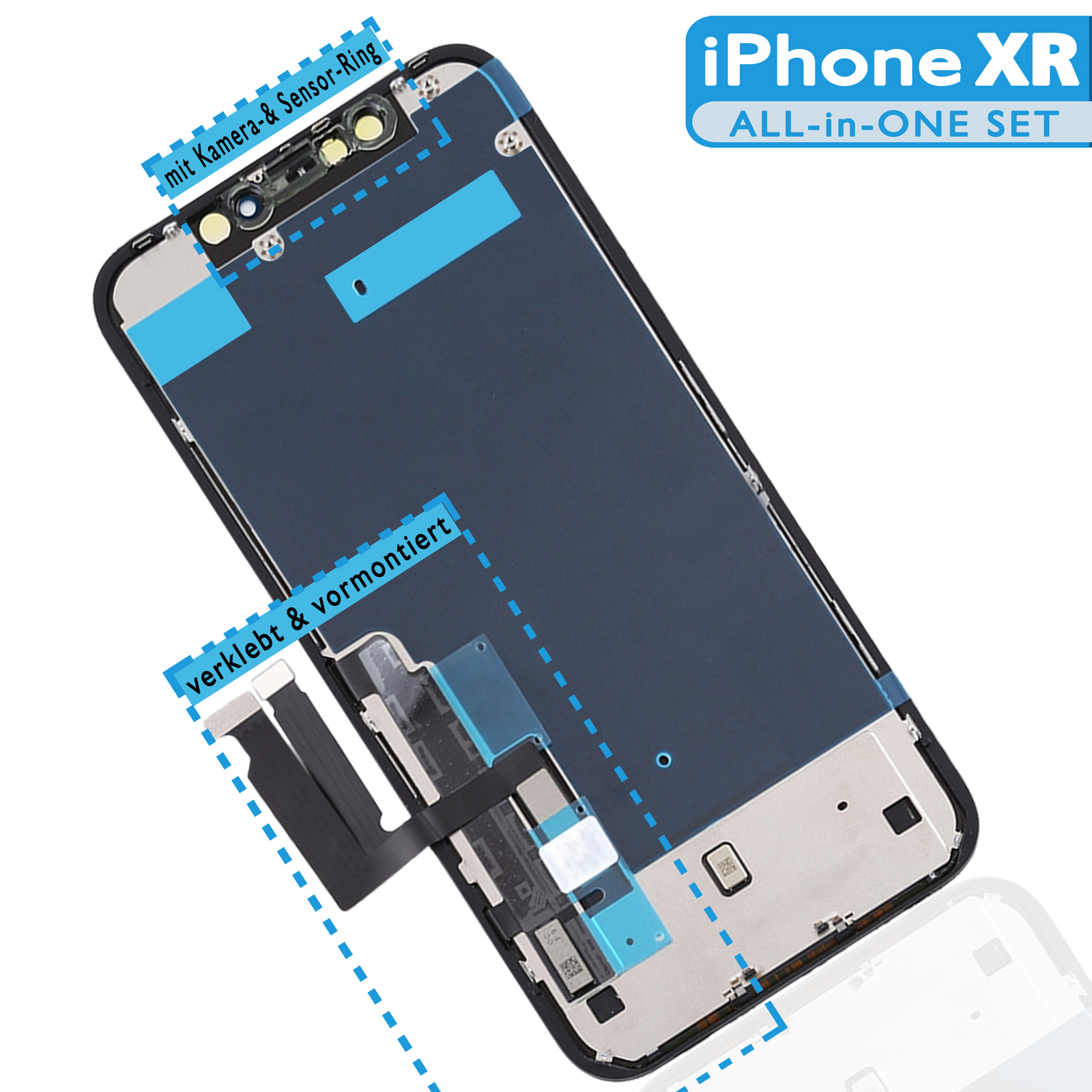 Display für iPhone XR in ÖKO-GREENLINE-OEM-Qualität 