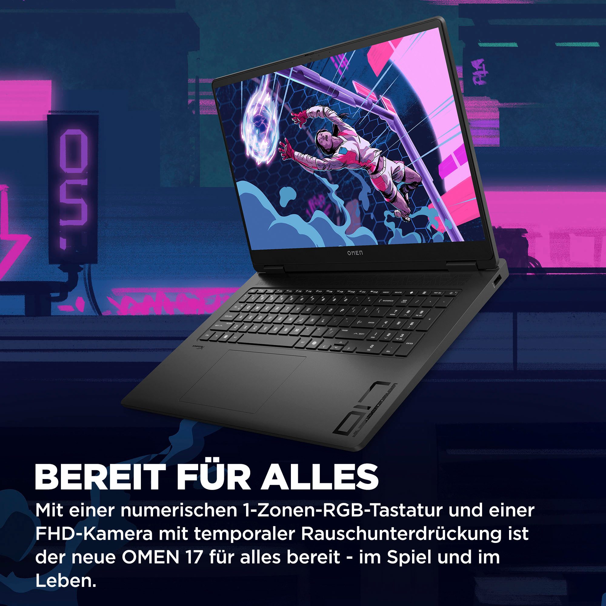 HP Omen Gaming Laptop 17.3" | Ryzen AI 7 | 32GB | 1TB | GTX 5060 | 17.3" 144Hz Display | NEU/3days | Garantie
