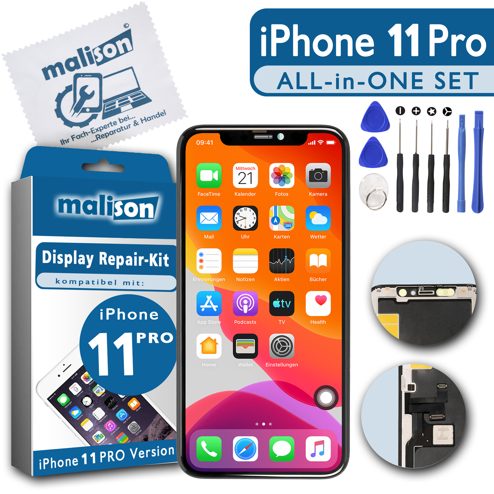 Display für iPhone 11 Pro (verschiedene Qualitäten zur Auswahl)