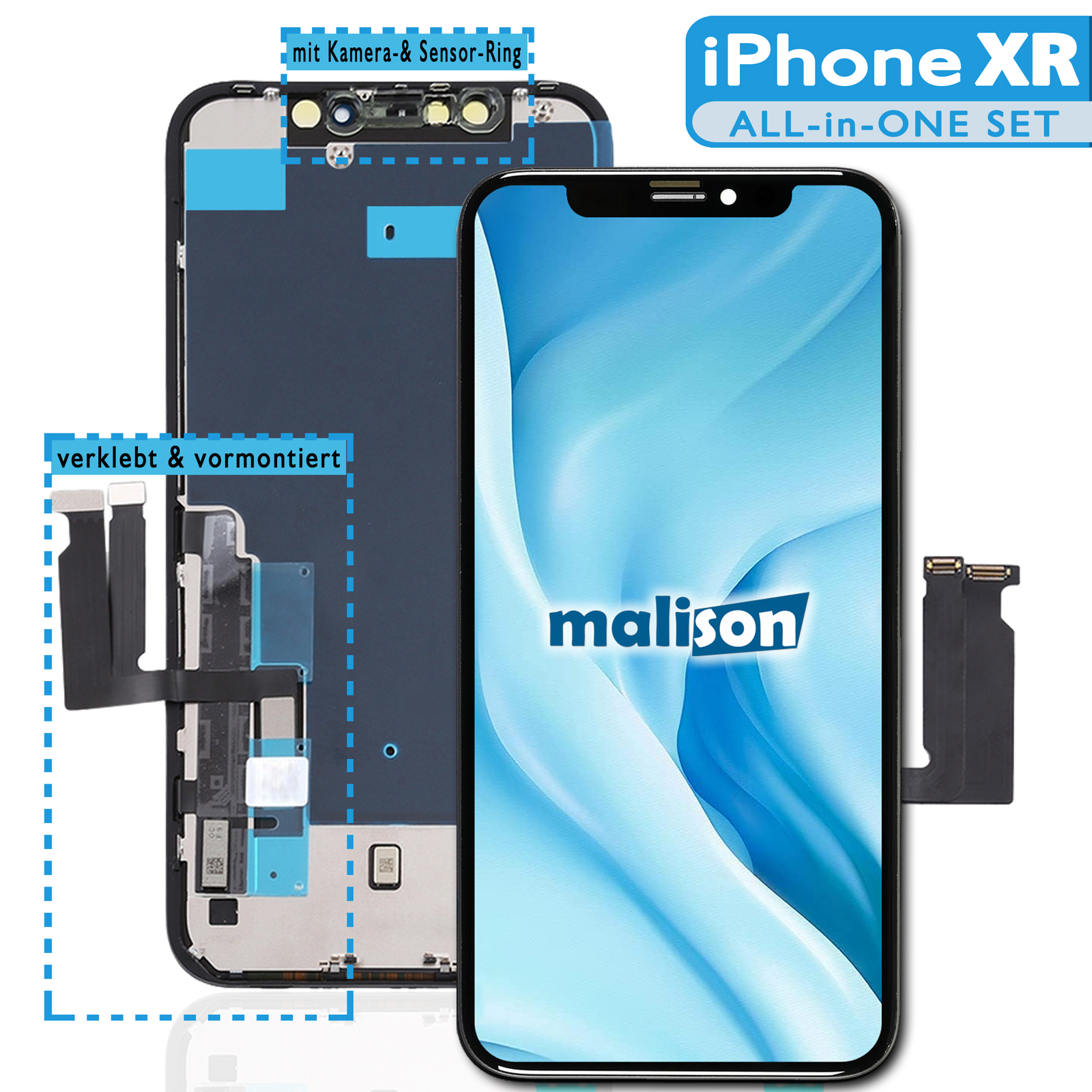 Display für iPhone XR in ÖKO-GREENLINE-OEM-Qualität 