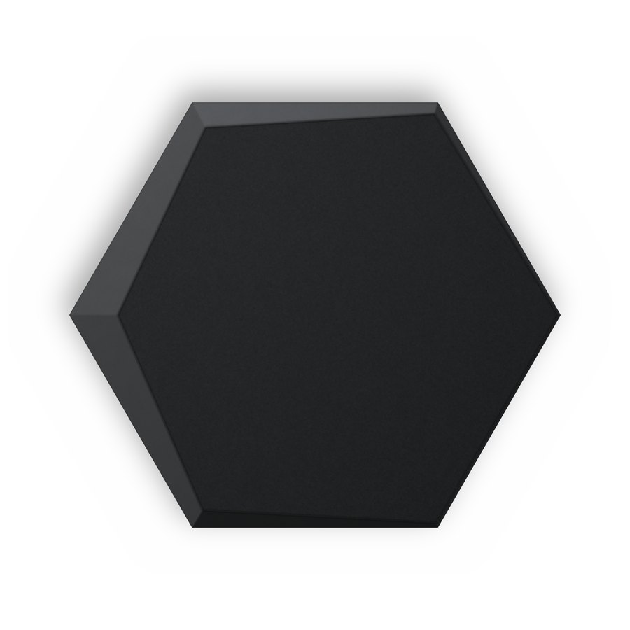 malison Hexagon Akustikpaneel Black #78, Form Glatt