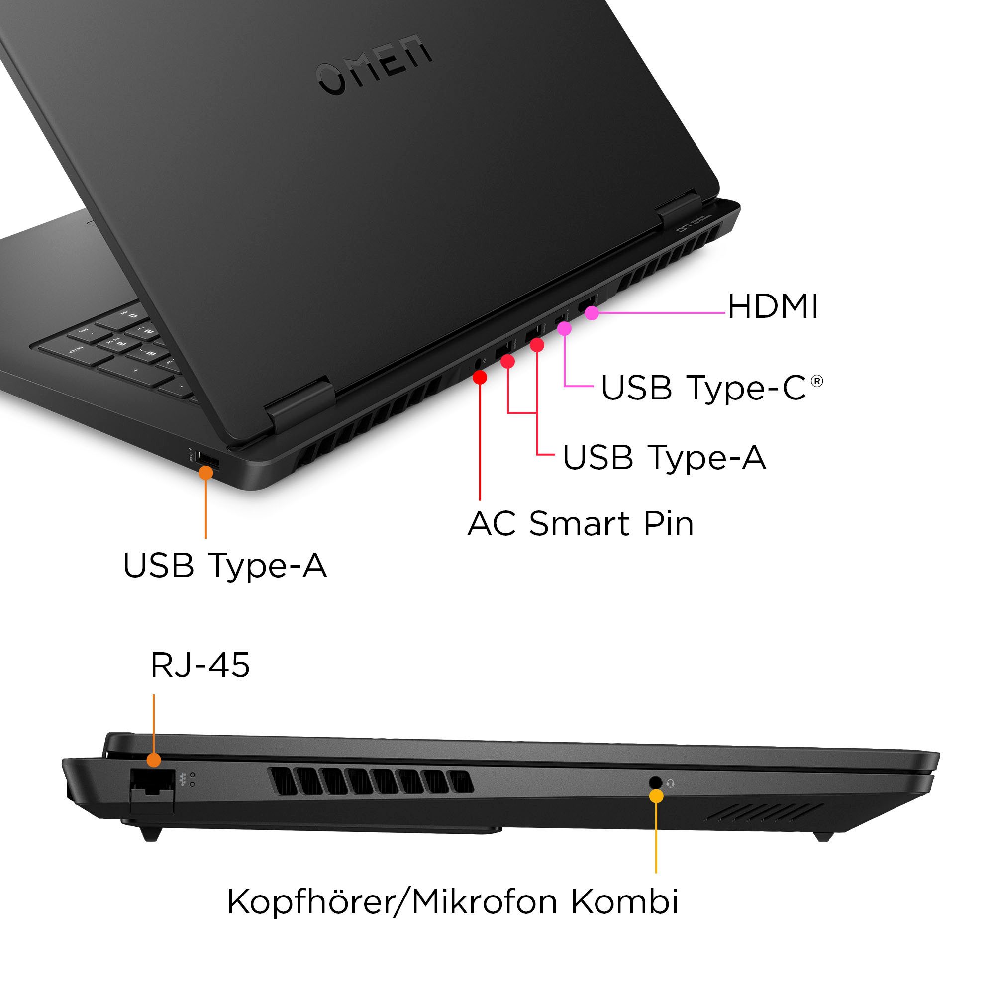 HP Omen Gaming Laptop 17.3" | Ryzen AI 7 | 32GB | 1TB | GTX 5060 | 17.3" 144Hz Display | NEU/3days | Garantie