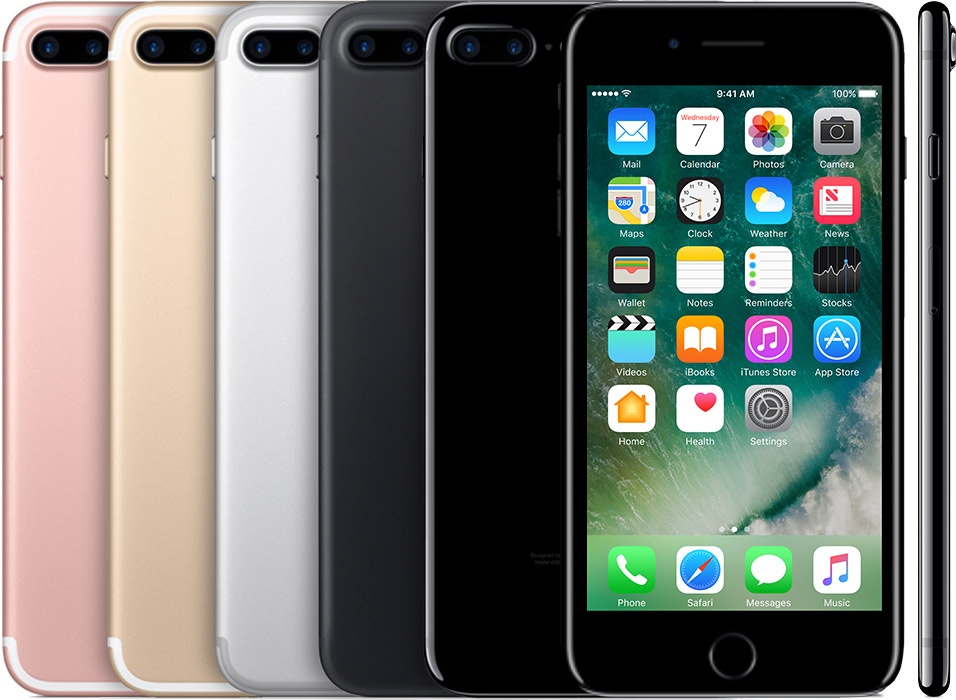 Apple iPhone 7 Plus | Black | 128GB | Akku: 100% | Garantie | Refurbished by malison®