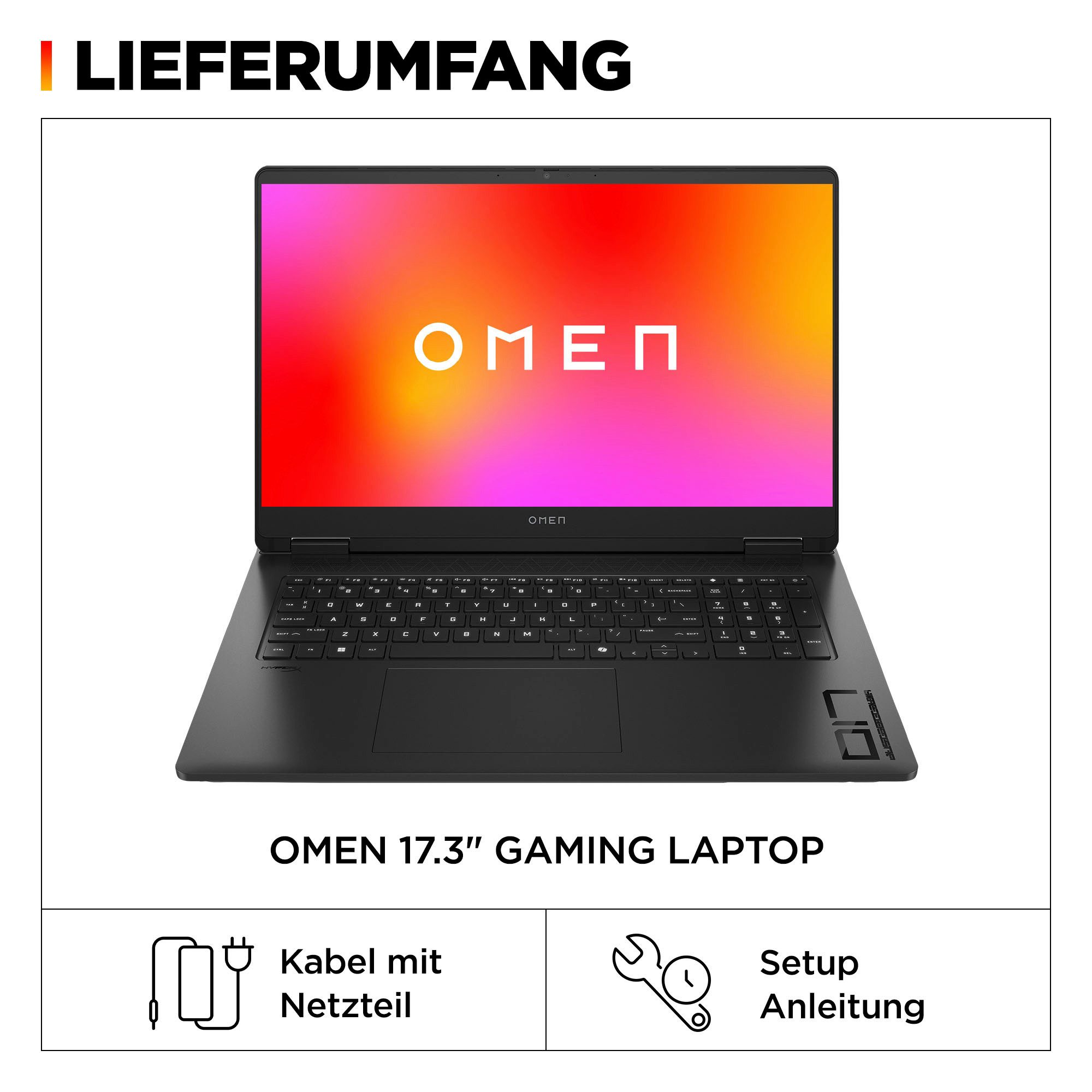 HP Omen Gaming Laptop 17.3" | Ryzen AI 7 | 32GB | 1TB | GTX 5060 | 17.3" 144Hz Display | NEU/3days | Garantie