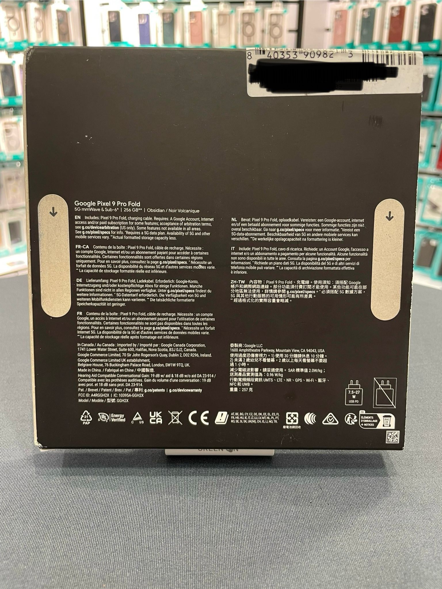 Google Pixel 9 Pro Fold | Obsidian Black | 256GB | NEU, versiegelt